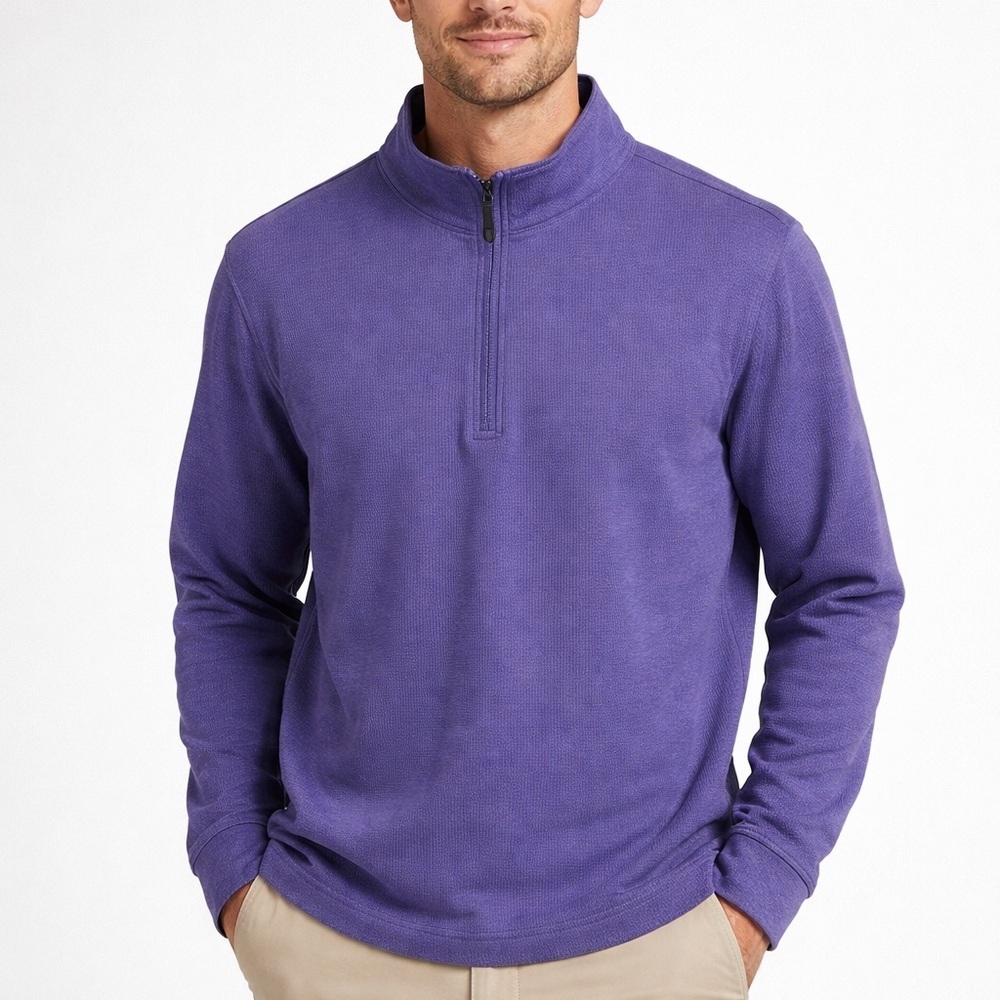 Vineyard Vines Bluffs Quarter-Zip Pullover - Lavender Purple